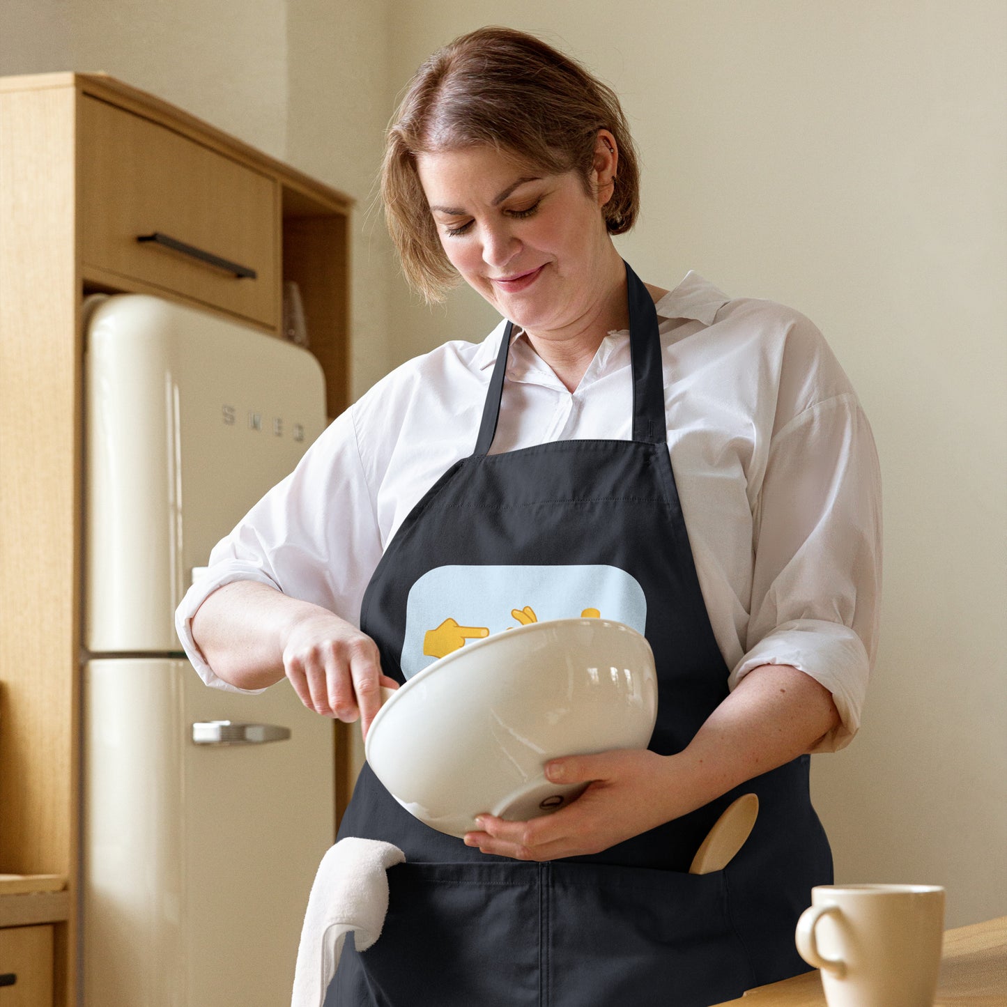 Organic unisex cotton apron