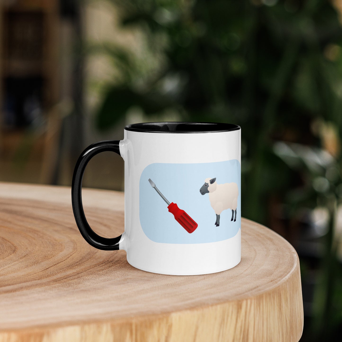 Mug with Swearoji and use example