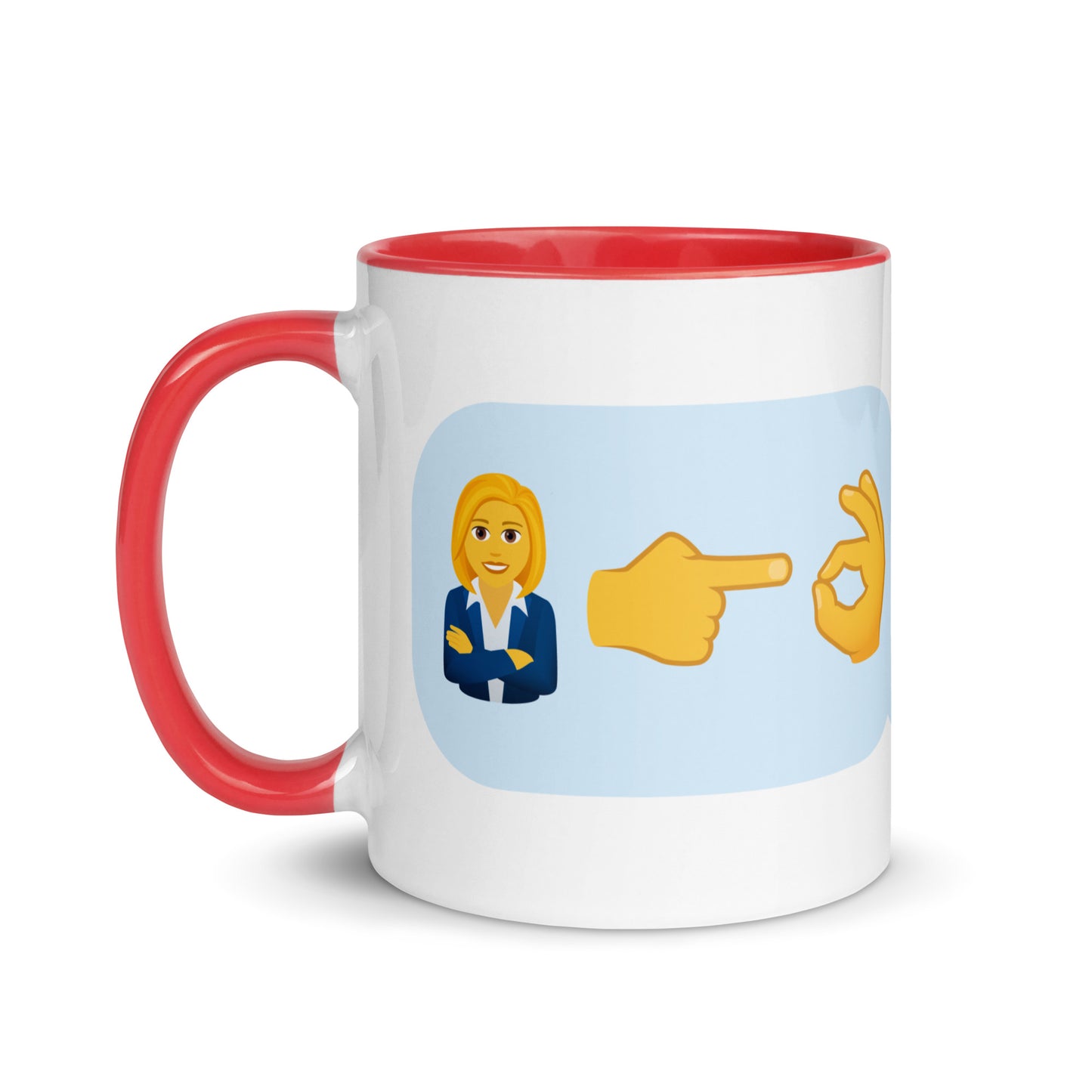 Mug with Swearoji and use example