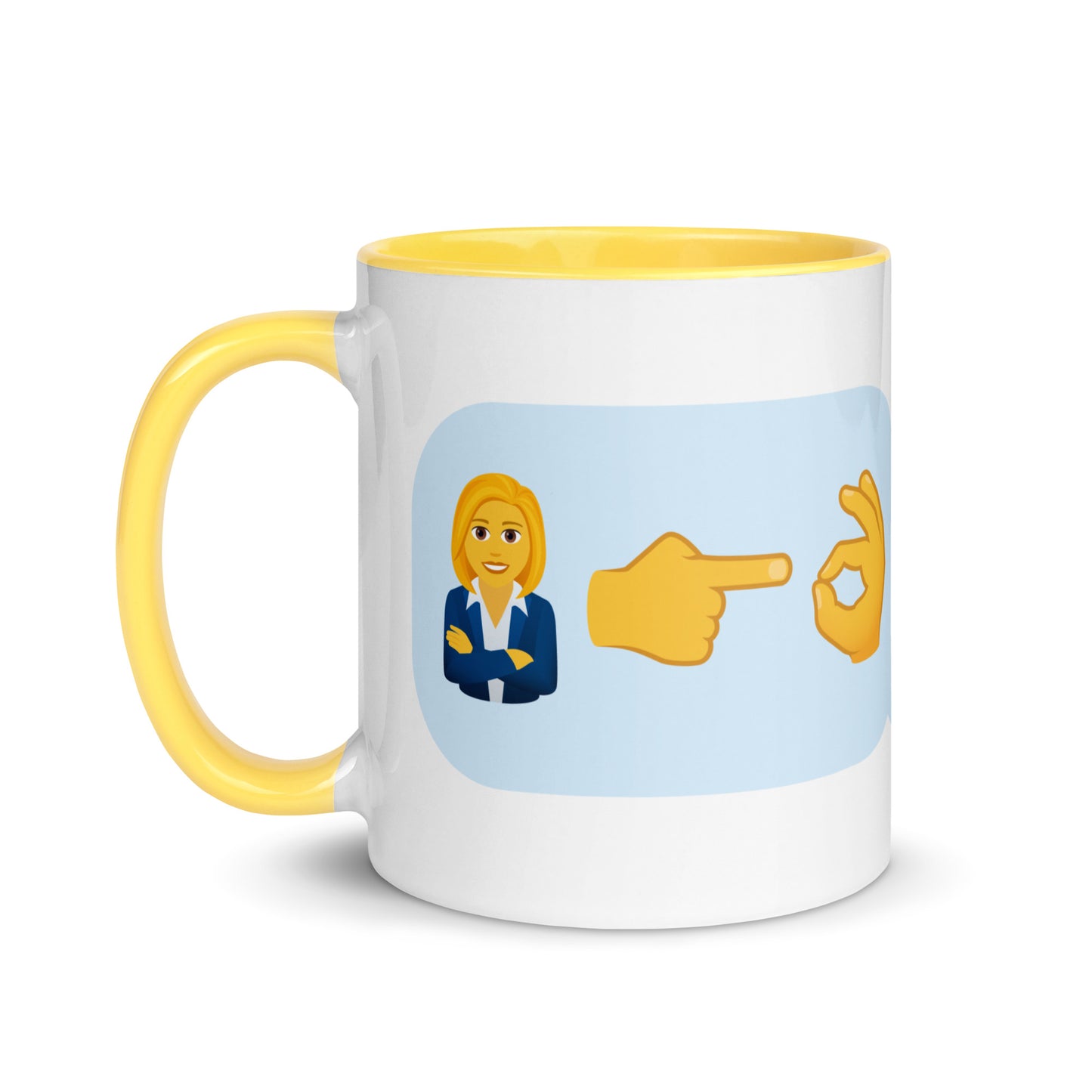 Mug with Swearoji and use example