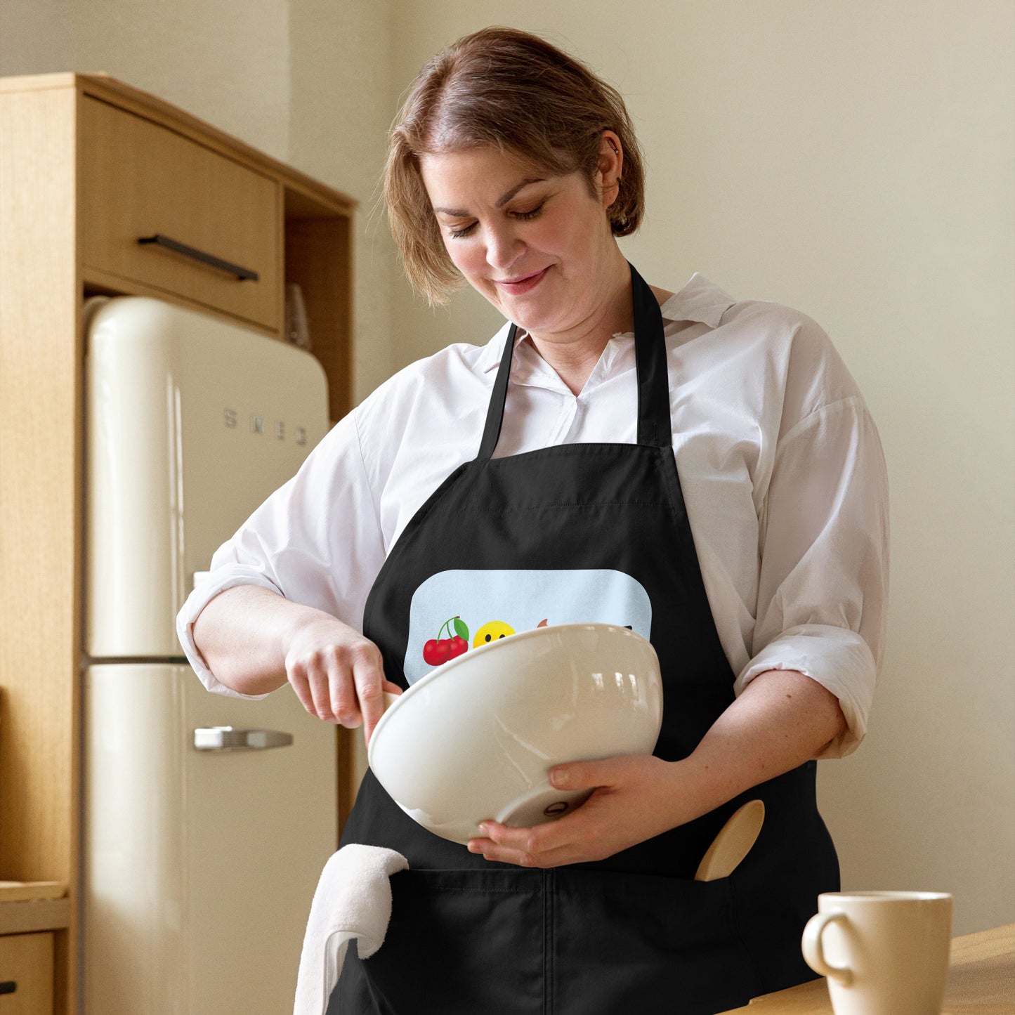 Organic unisex cotton apron