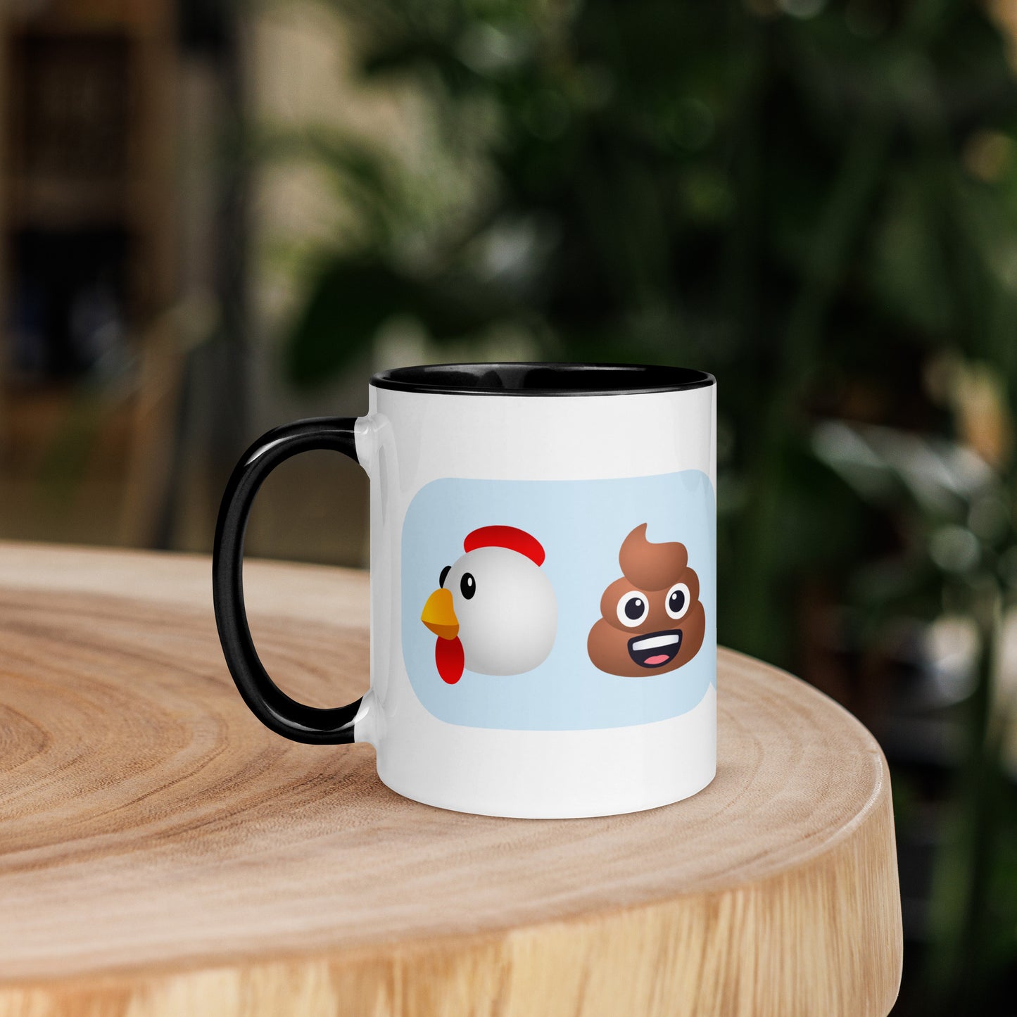 Mug with Swearoji and use example