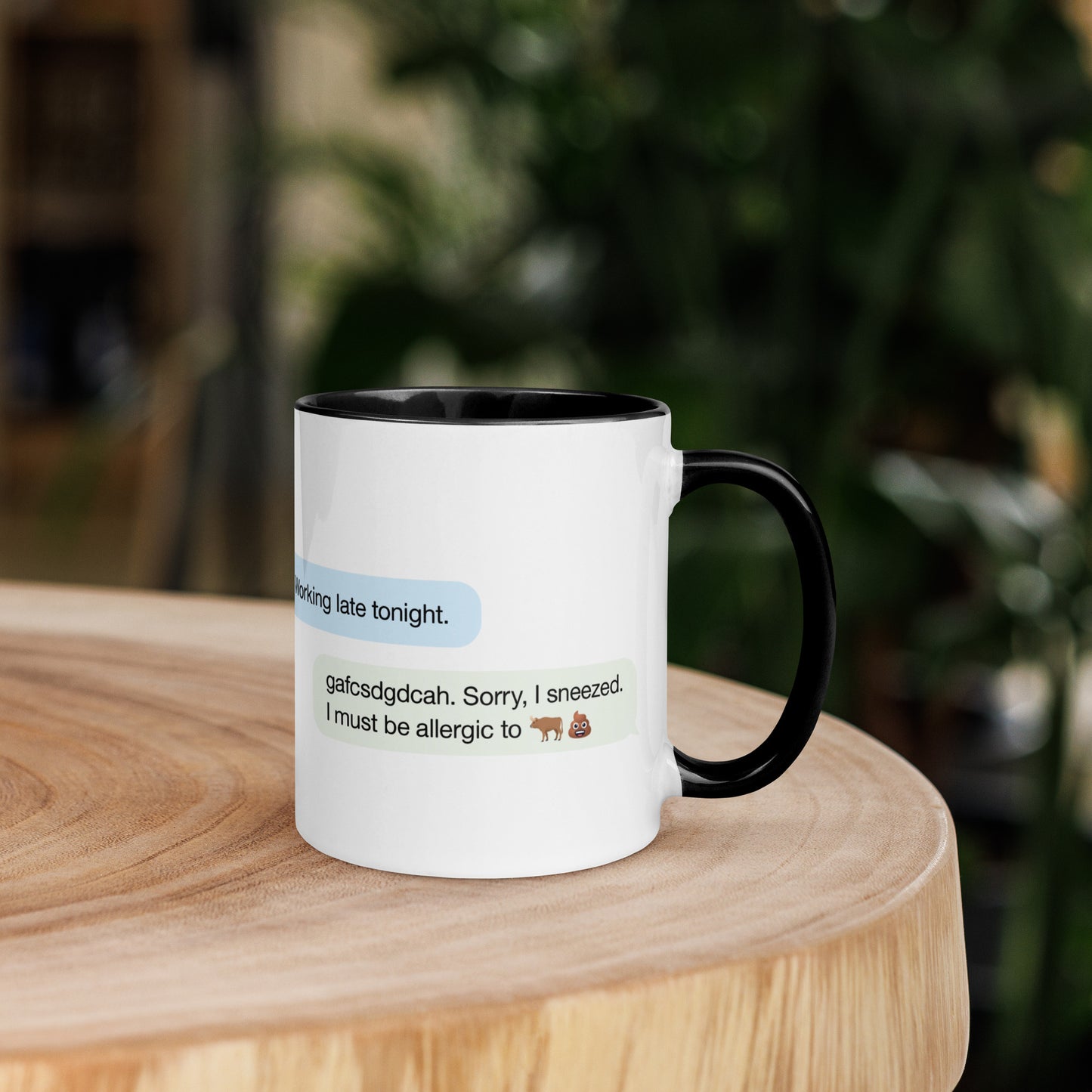 Mug with Swearoji and use example