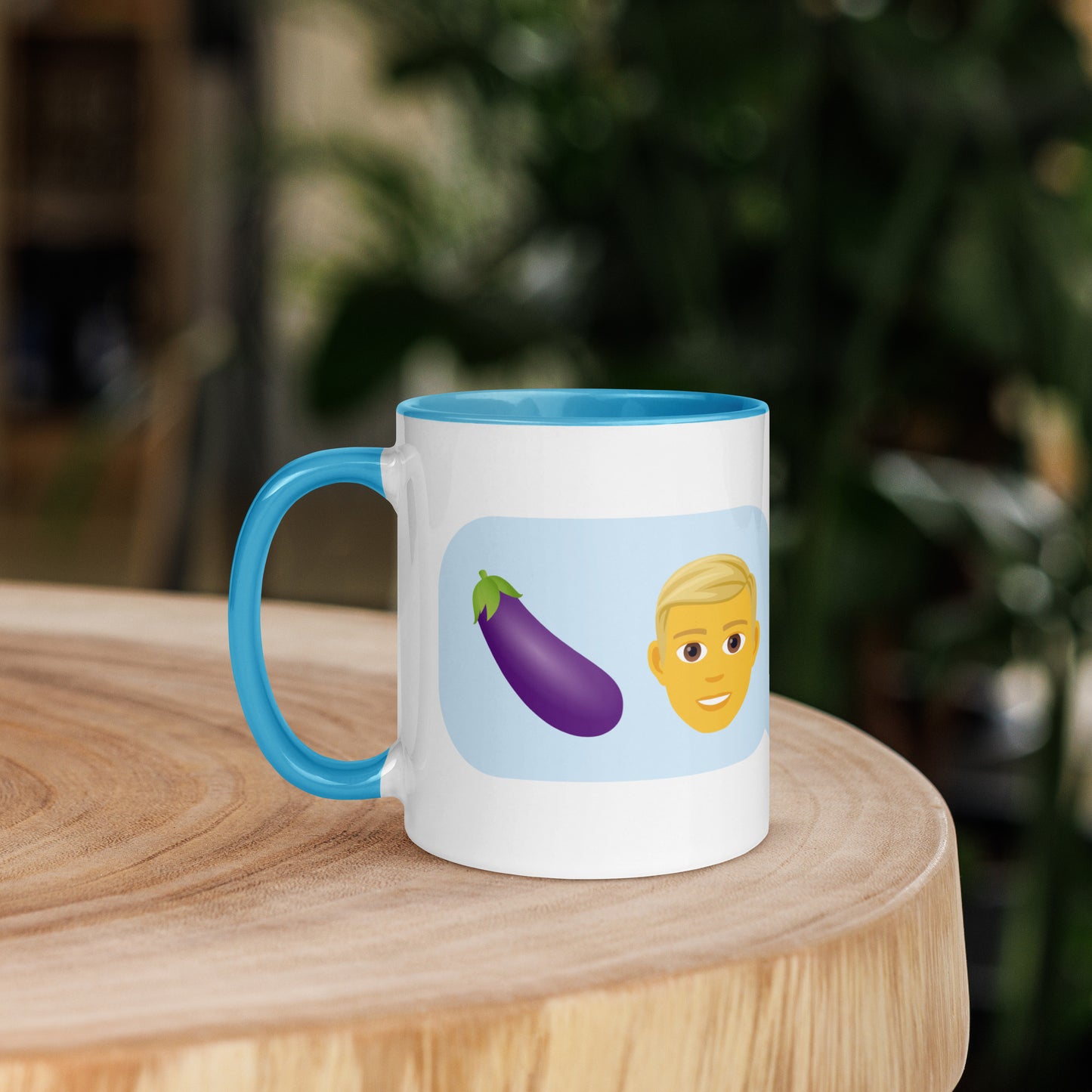 Mug with Swearoji and use example