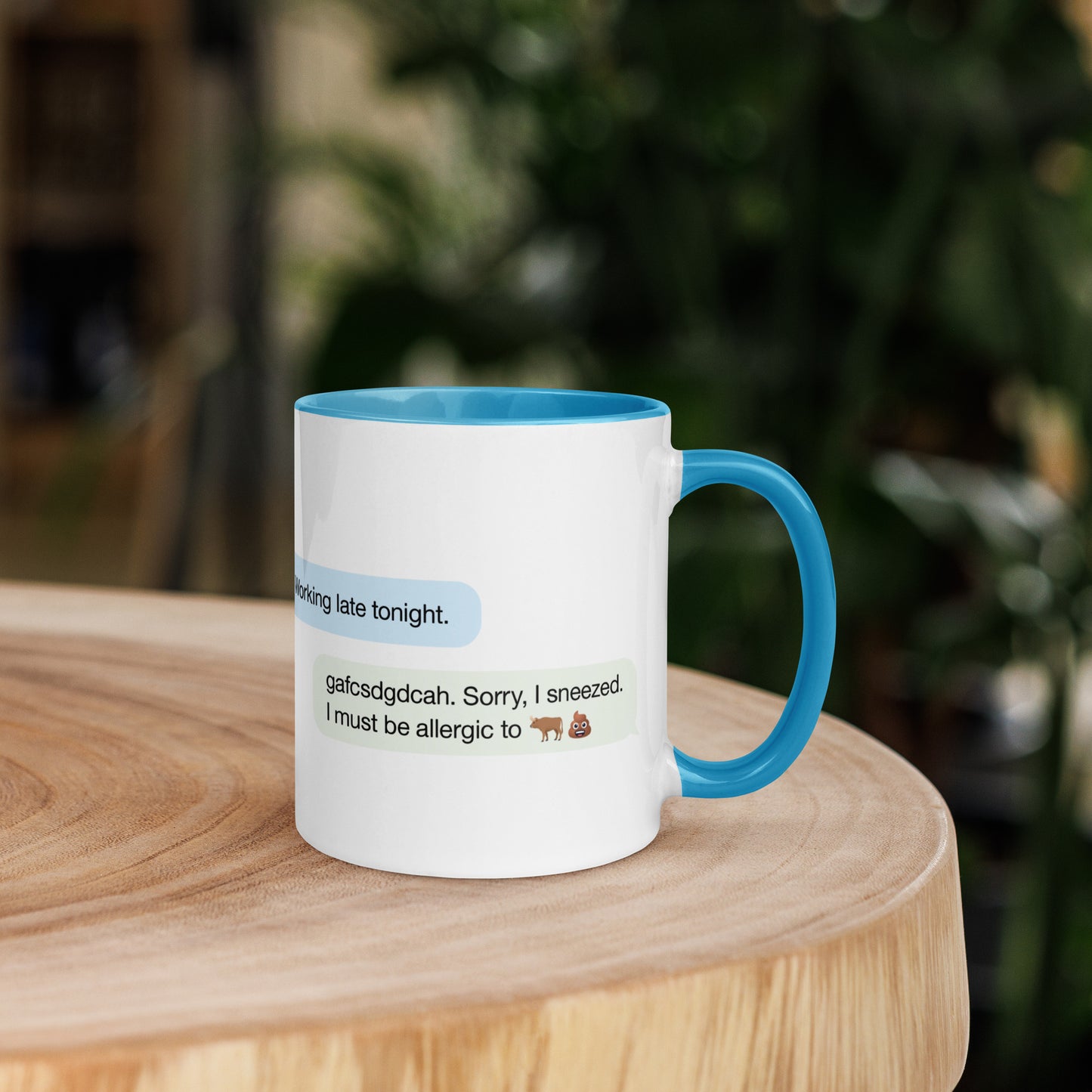 Mug with Swearoji and use example