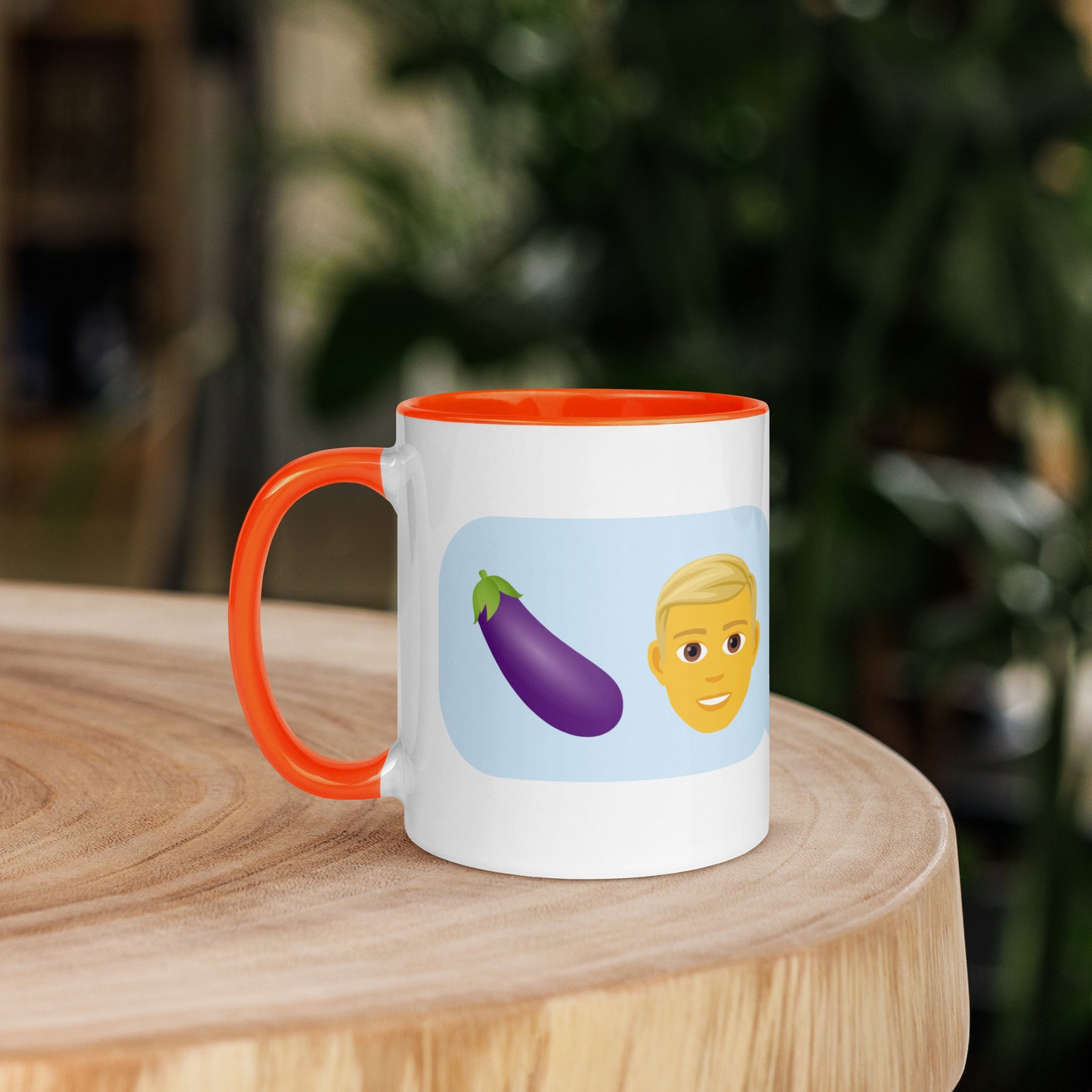 Mug with Swearoji and use example