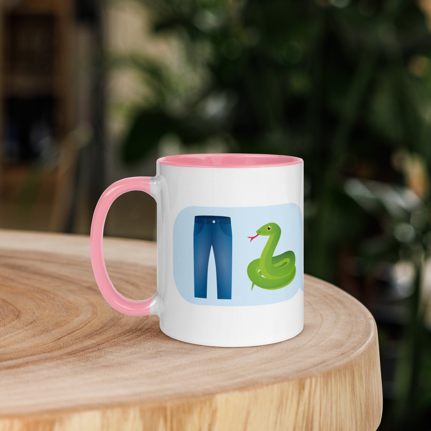 Mug with Swearoji and use example