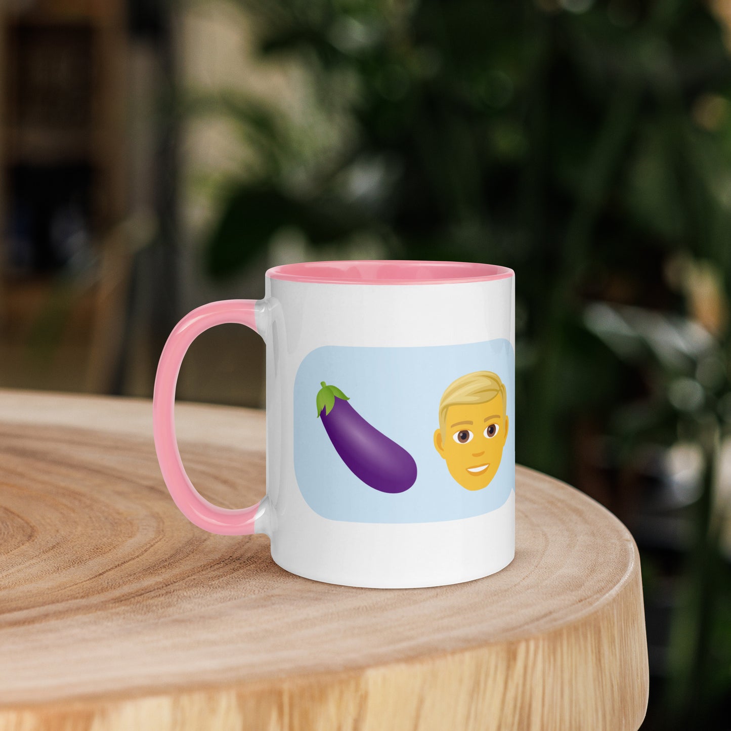 Mug with Swearoji and use example