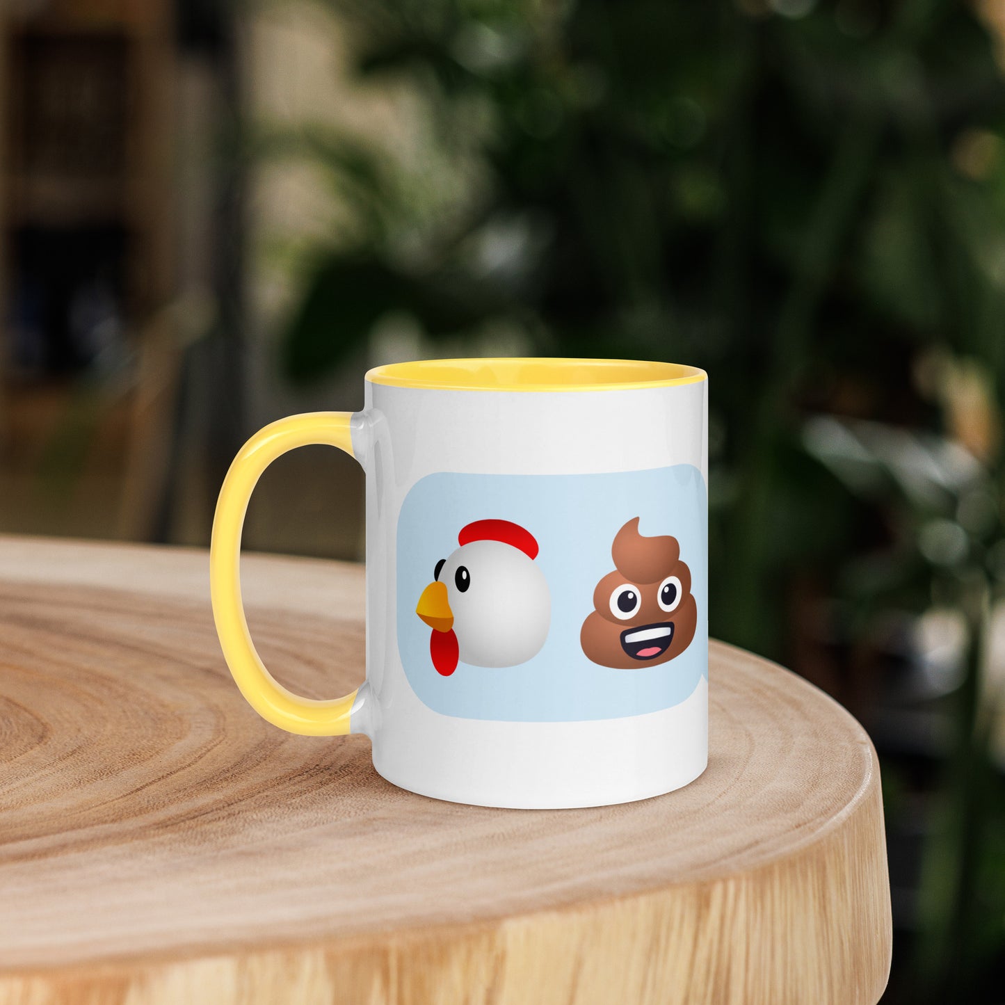 Mug with Swearoji and use example